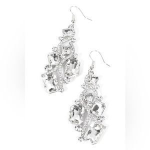 Silver Rhinestone earrings